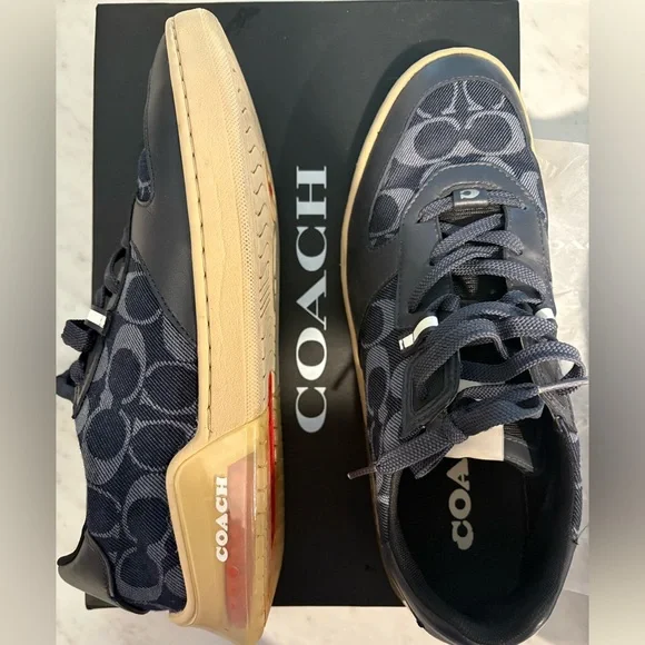 Coach Navy and Gray Sneakers - Picture 2 of 8